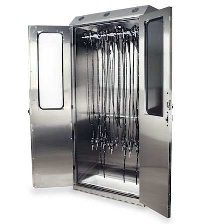 Harloff SureDry High Volume 16 Scope Drying Cabinet, Stainless, E-Lock SCSS8044DREDP
